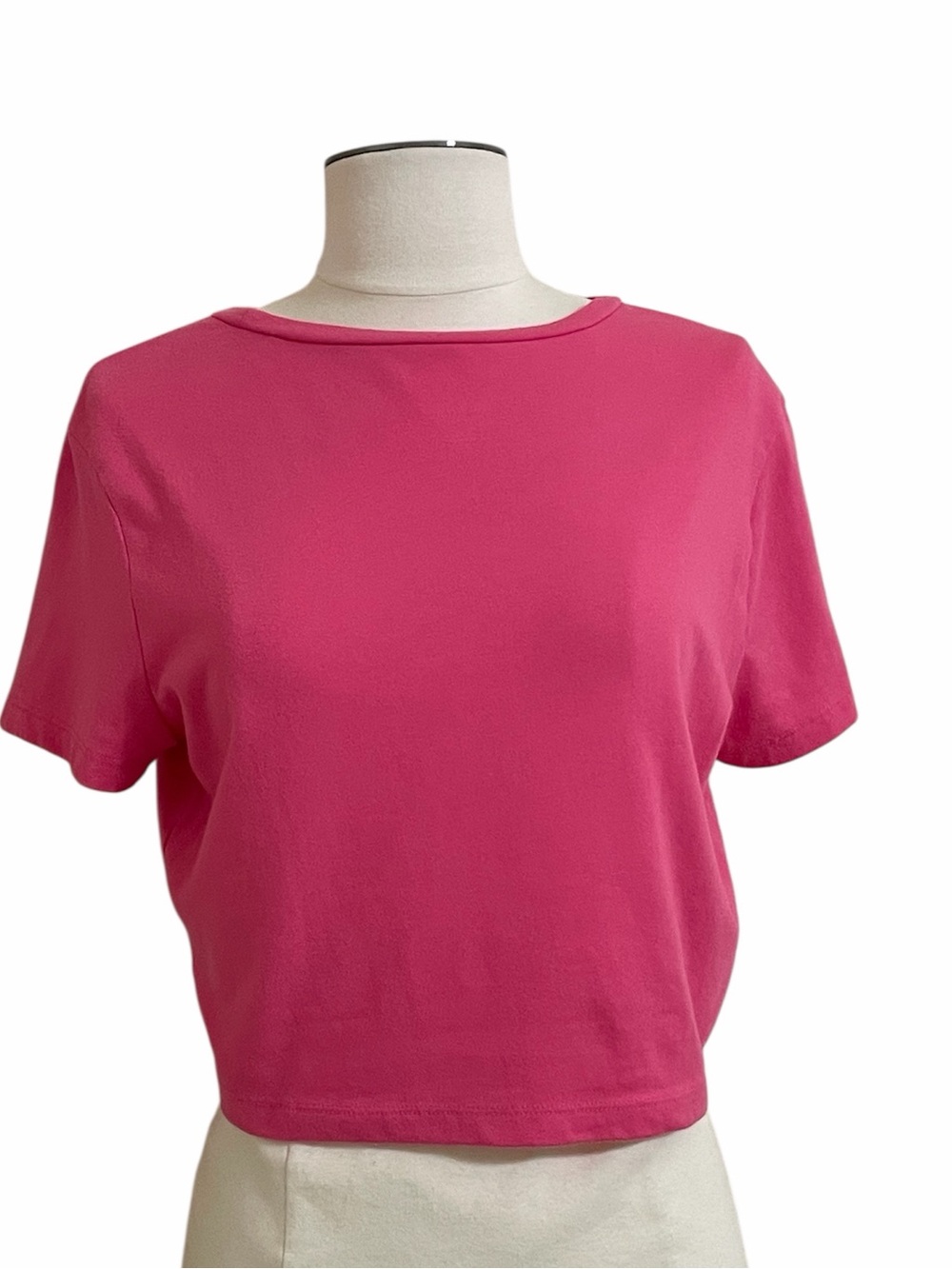 WILD FABLE pink short sleeve cropped tee Sz xl